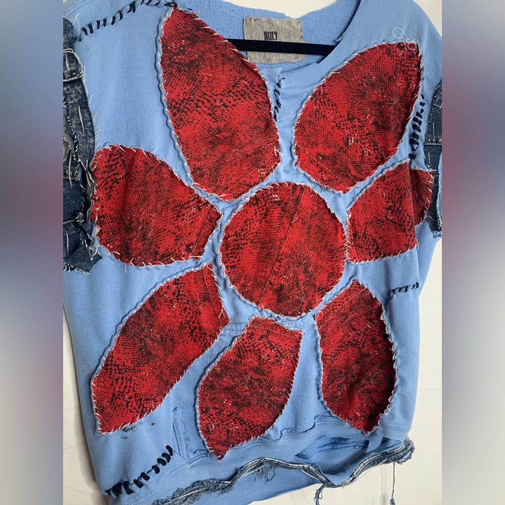 Holy Inheritance Custom Reworked Punk “Withering Flower” Shirt - $100 OBO - Picture 2 of 5